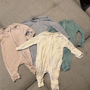 Cloud island 4 pack newborn long sleeve zip up jumpers